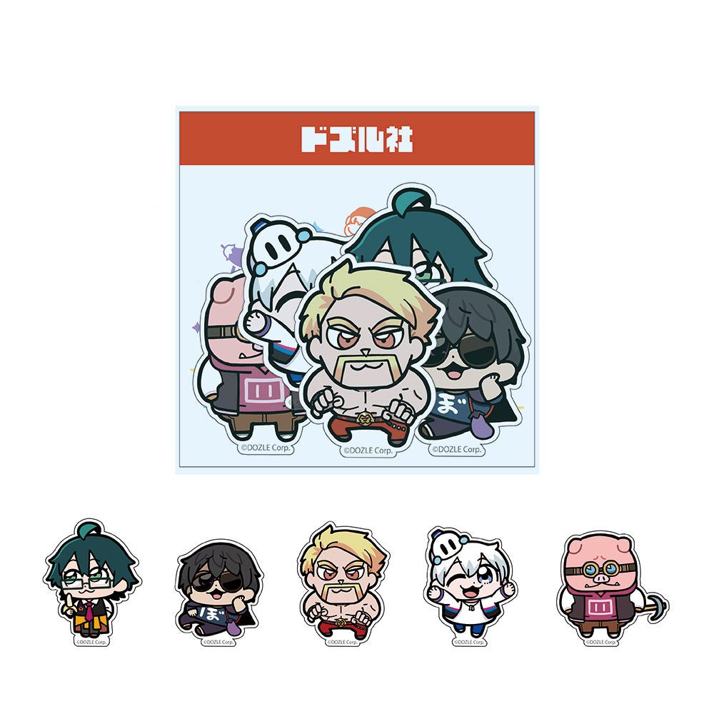 ドズル社×大川ぶくぶ ダイカットステッカー5種セット