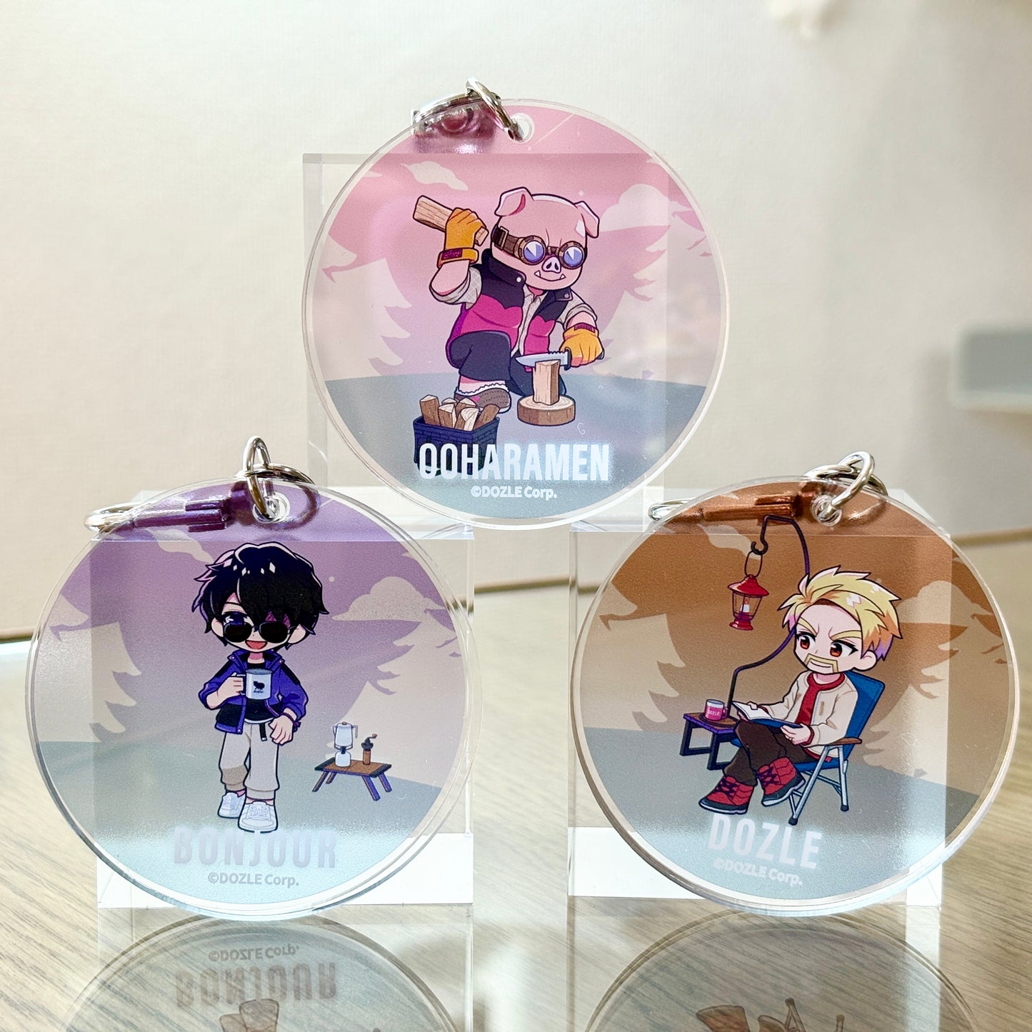 キャンプドズル社 2連アクリルキーホルダー ドズル