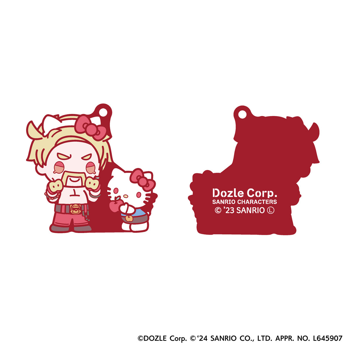 ドズル社サンリオキャラクターズコラボ ラバーストラップ ドズル × ハローキティ