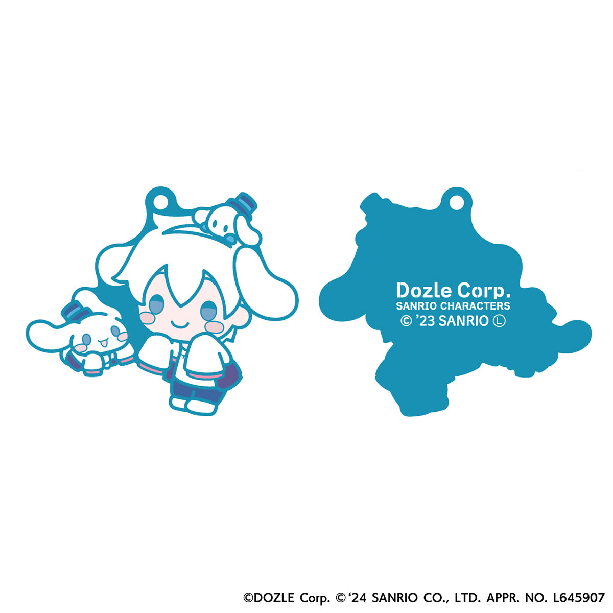 ドズル社サンリオキャラクターズコラボ ラバーストラップ おらふくん × シナモロール