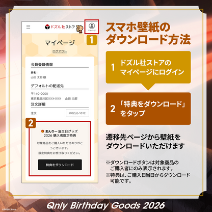 【受注販売】誕生日グッズ2026 フルセット おんりー