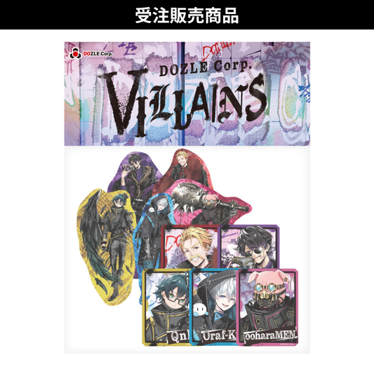 【受注販売】DOZLE Corp. VILLAINS ステッカーセット