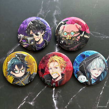 DOZLE Corp. VILLAINS ランダムグリッター缶バッジ