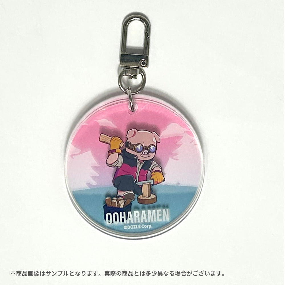 キャンプドズル社 2連アクリルキーホルダー おおはらMEN – ドズル社ストア