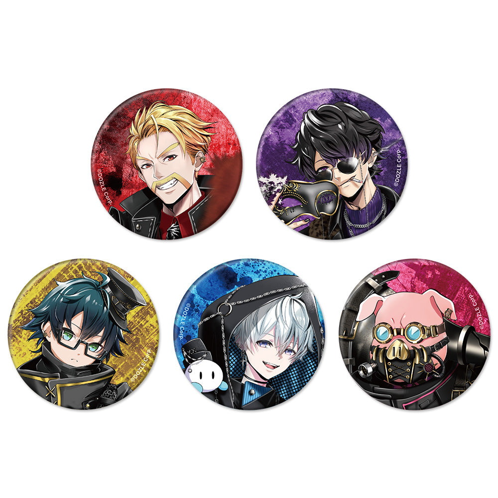 DOZLE Corp. VILLAINS ランダムグリッター缶バッジ