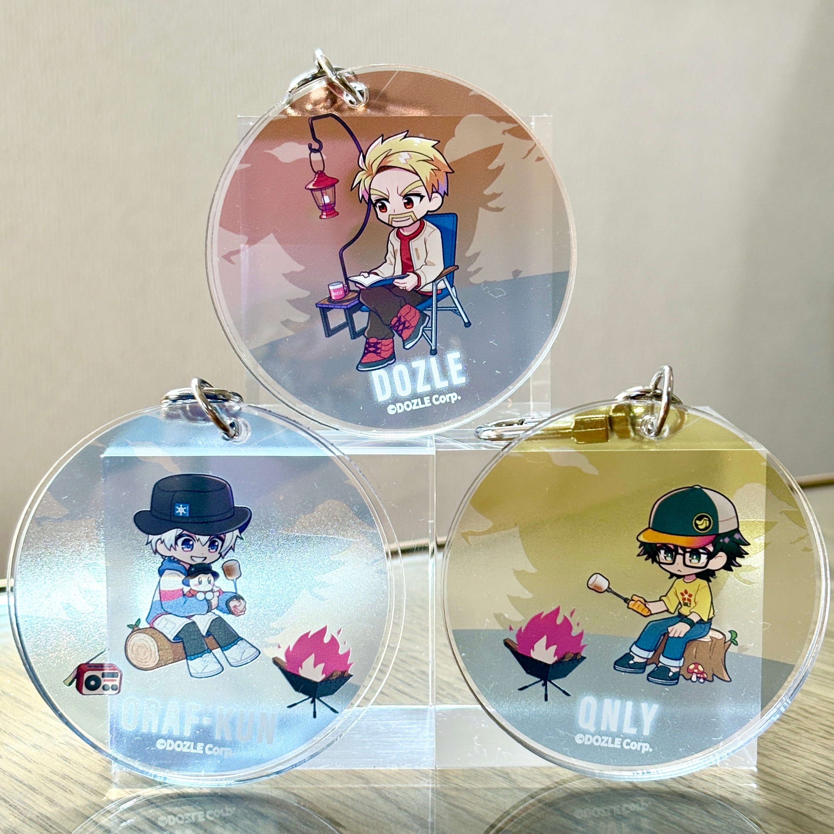 コミコ 缶バッジ アクリルキーホルダー キャンプドズル社 2連アクリルキーホルダー ぼんじゅうる – ドズル社ストア