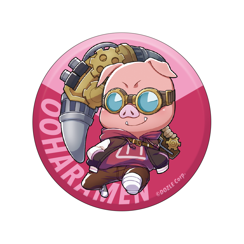 ドズル社　缶バッチ マット加工缶バッジ(57mm)「ドズル社」02/駅員ver. ブラインド(5種