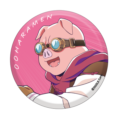 ドズル社 缶バッジ ラバスト ドズル社×はぴだんぶい｜ホログラム缶バッジ(57mm)「ドズル社×はぴだん