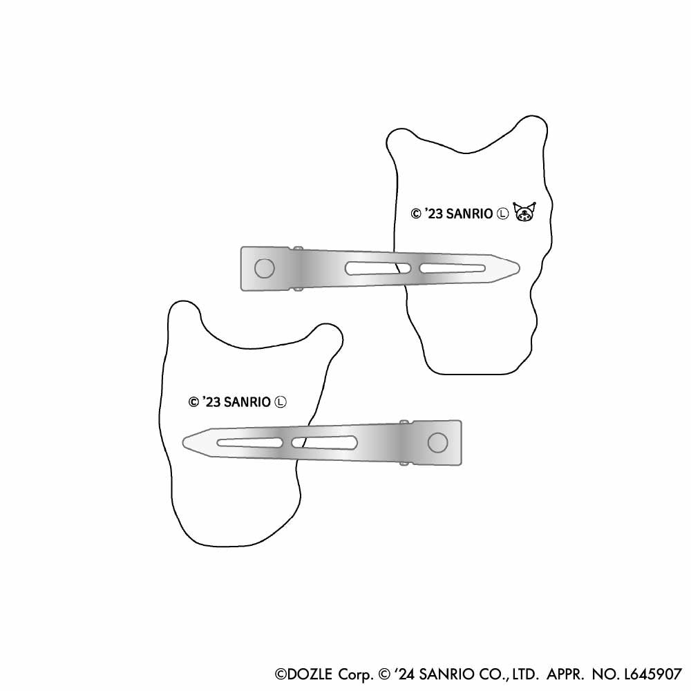 ドズル社サンリオキャラクターズコラボ 前髪クリップ ぼんじゅうる × クロミ